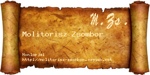 Molitorisz Zsombor névjegykártya